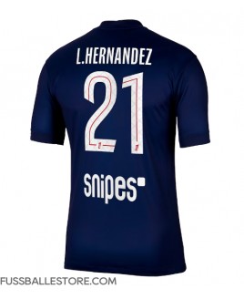 Günstige Paris Saint-Germain Lucas Hernandez #21 Heimtrikot 2025-26 Kurzarm